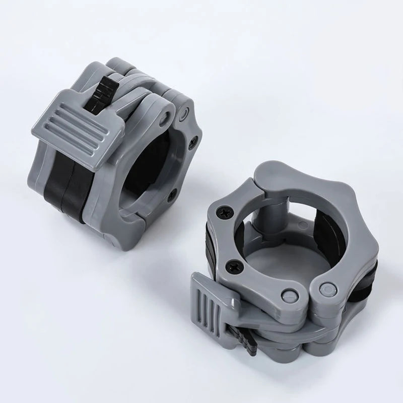 1pair Barbell Clamps, Quick Release Barbell Lock Buckle, Dumbbell Bar Clip, Weight Plates Collar Clips For Workout Fitness Train