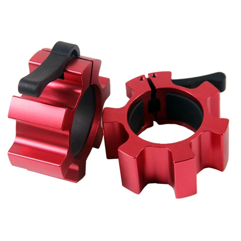 50mm Alloy Barbell Clamps 2 PCS Quick Release Barbell Locking Clamps Weightlifting Bar Weight Plates Collar Fitness Equipment