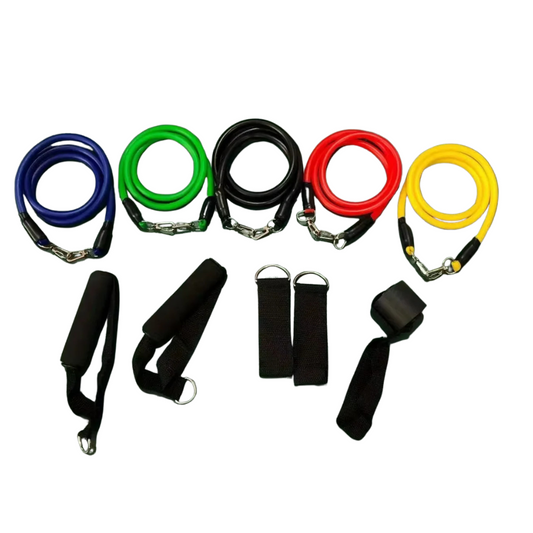 11pcs TPE Resistance Bands Set, Resistance Bands With Door Anchor, Handles, Carry Bag, Legs Ankle Straps, Exercise Bands, Workou