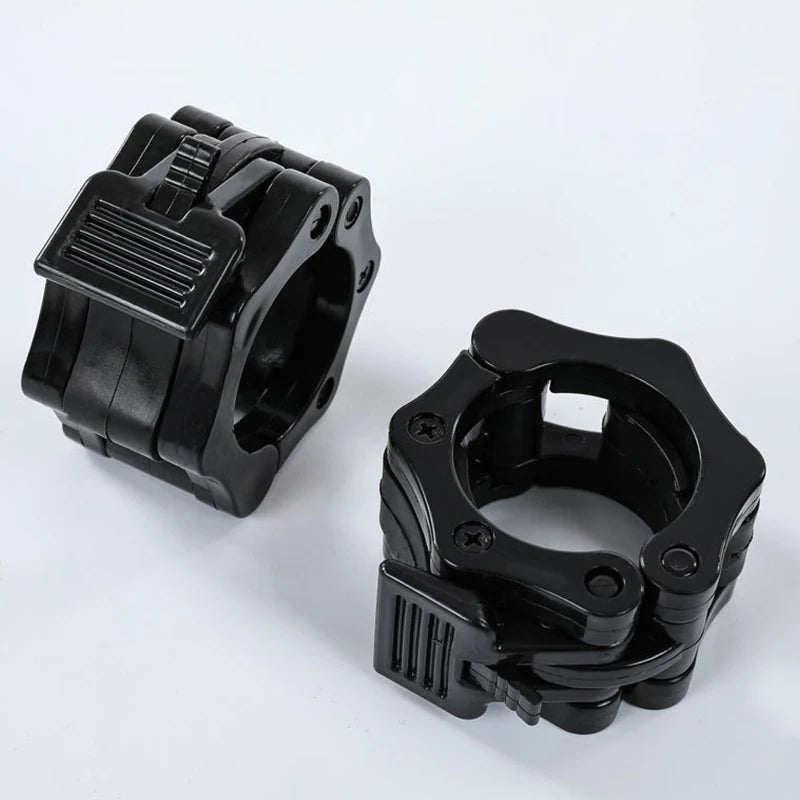 1pair Barbell Clamps, Quick Release Barbell Lock Buckle, Dumbbell Bar Clip, Weight Plates Collar Clips For Workout Fitness Train