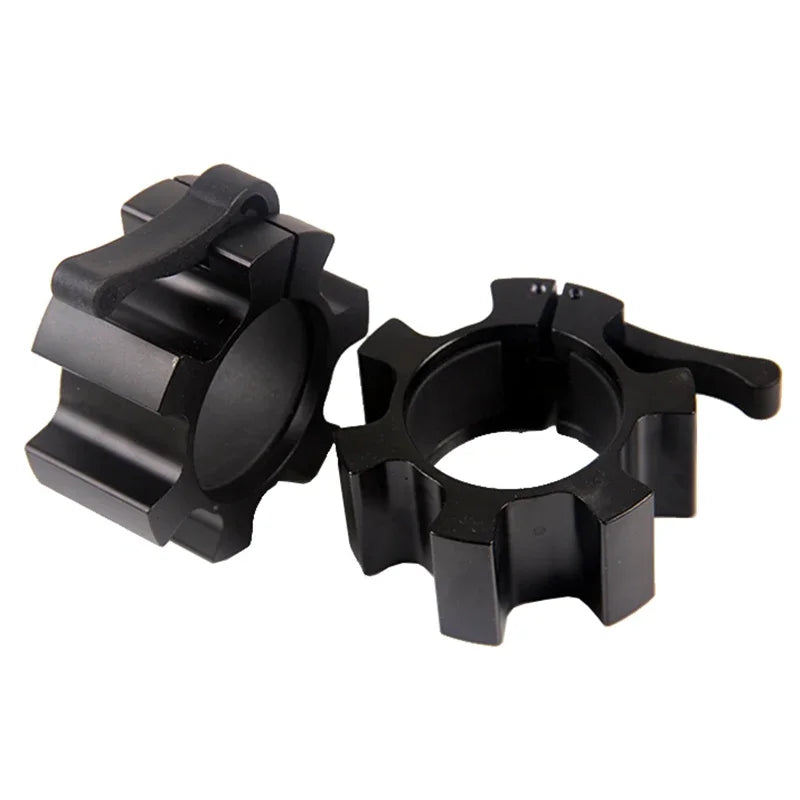 50mm Alloy Barbell Clamps 2 PCS Quick Release Barbell Locking Clamps Weightlifting Bar Weight Plates Collar Fitness Equipment