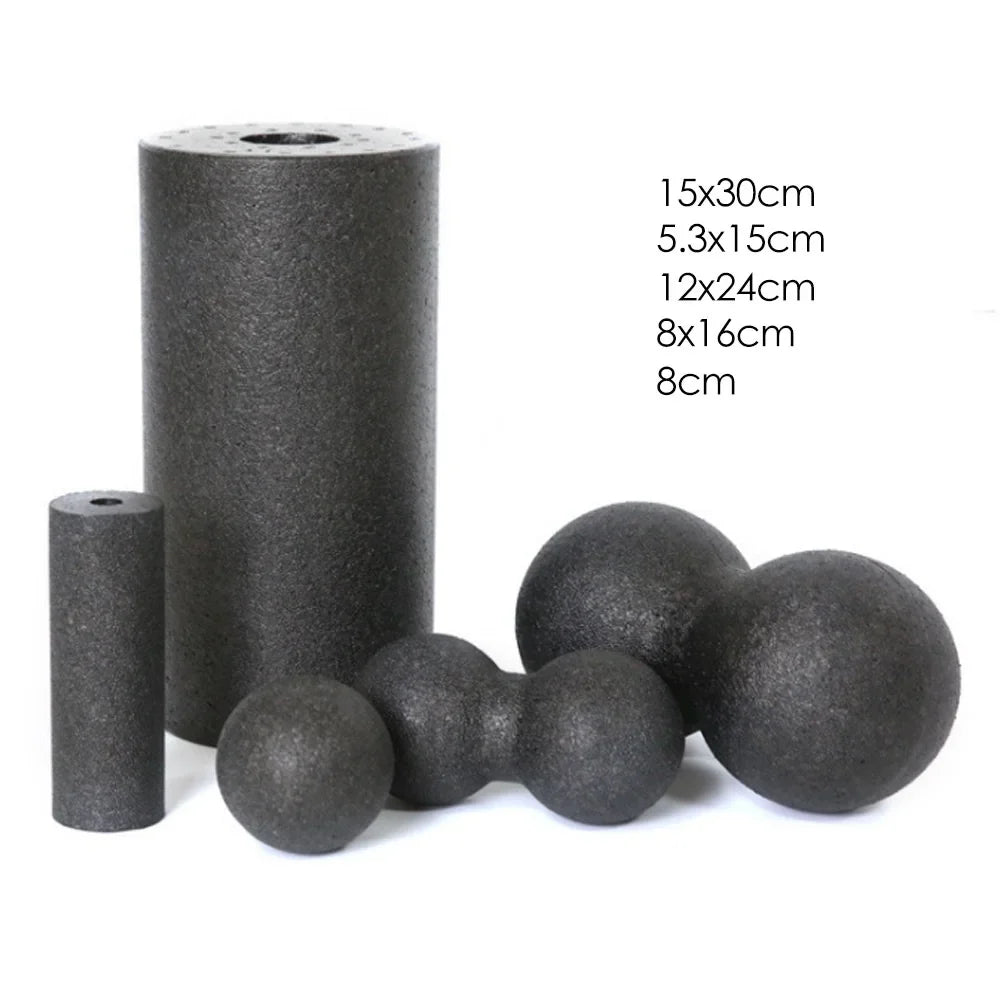 Fitness Yoga Roller EPP 5 In 1 Foam Roller Set For Deep Tissue Massage And Exercise, Neck Back Leg Arm Feet Muscles Recovery