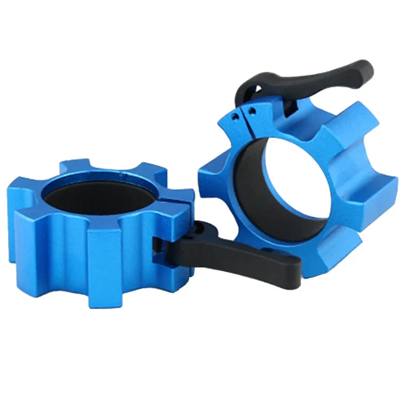 50mm Alloy Barbell Clamps 2 PCS Quick Release Barbell Locking Clamps Weightlifting Bar Weight Plates Collar Fitness Equipment