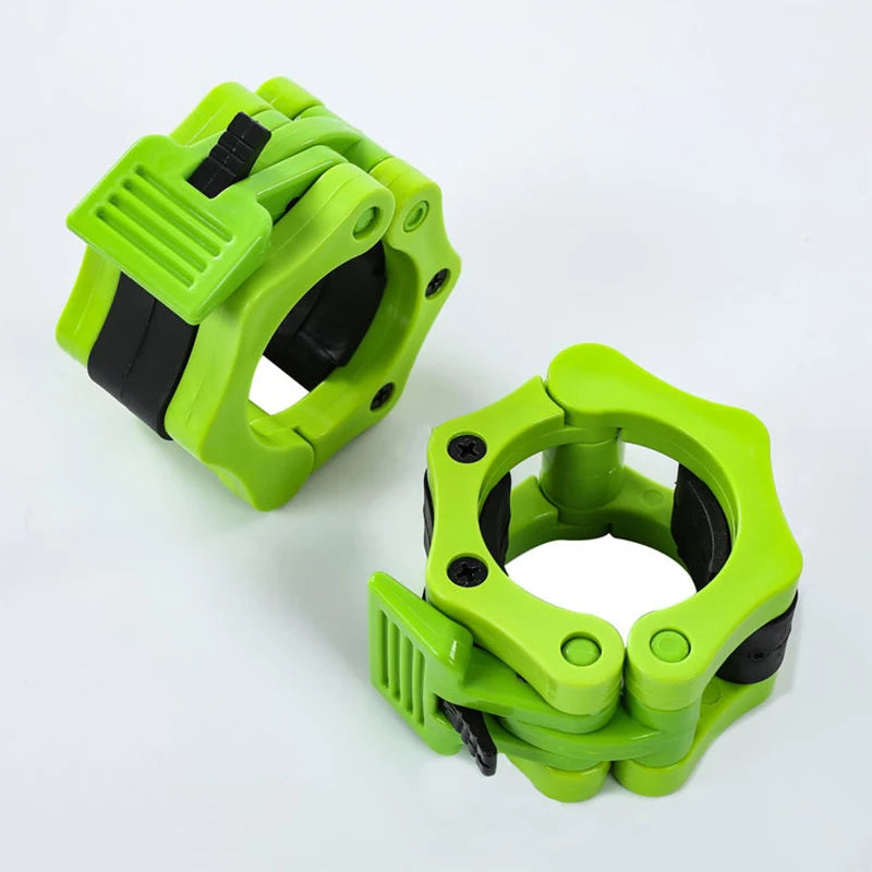 1pair Barbell Clamps, Quick Release Barbell Lock Buckle, Dumbbell Bar Clip, Weight Plates Collar Clips For Workout Fitness Train